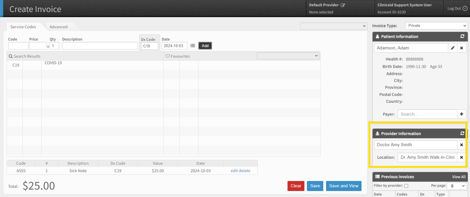 Private Billing - Adding Multiple billing addresses
