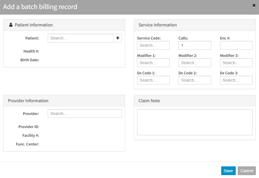 Batch Billing